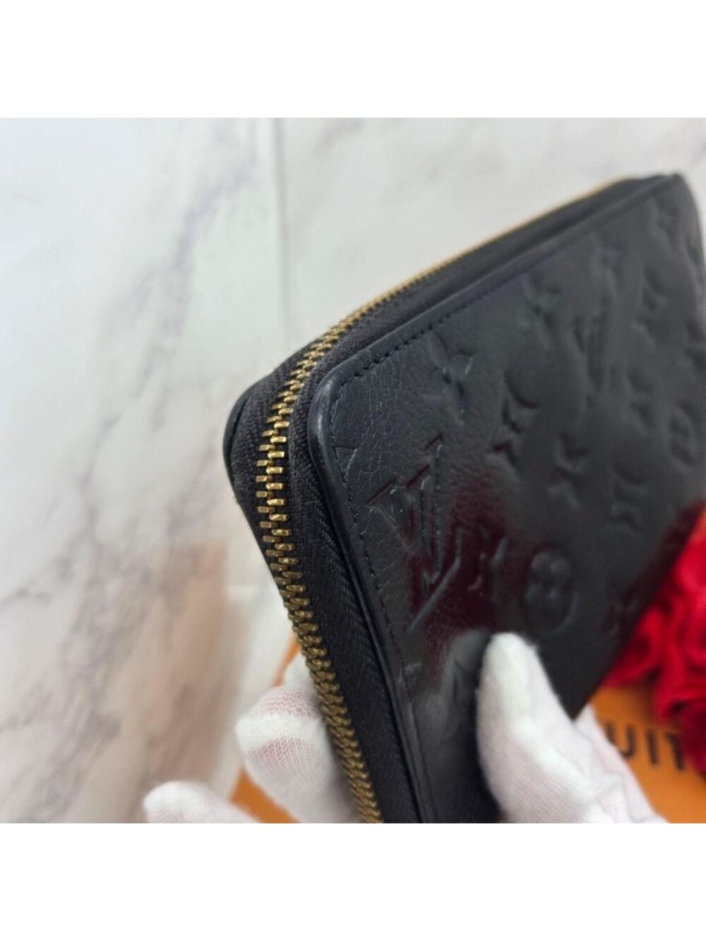 Louis Vuitton Monogram Empreinte Zippy Wallet Navy - Picture 7 of 15